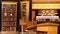 Regency Sheraton Satinwood Open Bookcase 8