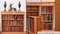 Regency Sheraton Satinwood Open Bookcase 11