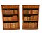 Regency Mahogany Open Bookcases with Adjustable Shelving, Set of 2 12