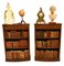 Regency Mahogany Open Bookcases with Adjustable Shelving, Set of 2 21