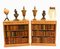 Regency Sheraton Inlaid Satinwood Open Front Bookcases, Set of 2 2