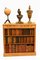 Librerías Sheraton de madera satinada con incrustaciones. Juego de 2, Imagen 3