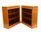 Regency Sheraton Inlaid Satinwood Open Front Bookcases, Set of 2 10