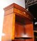 Tall Regency Sheraton Open Bookcase in Burl Walnut 7