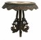 Antique Burmese Hand-Carved Side Table, 1890s, Image 6