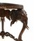 Tavolino antico intagliato con gambe di elefante, fine XIX secolo, Immagine 3