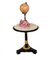 Regency Lacquered Side Table with Marble Top, Image 2