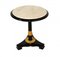 Regency Lacquered Side Table with Marble Top, Image 1