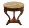 French Gueridon Side Table with Marble Top 1