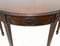 Antique Mahogany Carved Demi Lune Console Tables, Set of 2 5