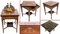 Antiker edwardianischer Spieltisch mit Intarsien, 1910er 3