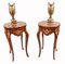 Empire Marquetry Inlay Side Tables, Set of 2, Image 4