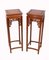 Chinese Pedestal Tables, Set of 2 1