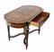 Antiker viktorianischer Tisch mit Intarsien, 1880er 5