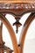 Antique Victorian Walnut Stretcher Table, 1860s 6