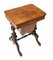 Antique Victorian Burr Walnut Sewing Table, 1860s, Image 2