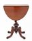 Antique Dining Table in Mahogany with Drop Leaf, 1860s, Image 3