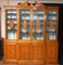 Breakfront Bookcase in Satinwood - Regency Sheraton Painted Bookcases 3