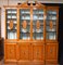 Breakfront Bookcase in Satinwood - Regency Sheraton Painted Bookcases, Image 3