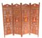 Lacquer Painted Indian Folding Screen Room Divder, 1920s 8