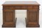 Antique Victorian Mahogany Pedestal Desk, 1850s 4