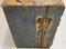 Industrieller Vintage Holzschrank mit originalen Messing-Aufklebern, 1930er 11