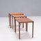 Tables d'Appoint en Teck par EW Bach pour Toften, Danemark, 1960s, Set de 3 3