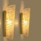 Wave Glass & Brass Wall Light from Glashütte Limburg, 1960s, Image 6