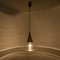Lampe à Suspension Conique en Laiton et Verre Transparent de Limburg 12