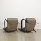 Armchairs in Beech & Fabric, Italy, 1950s, Set of 2 9