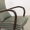 Armchairs in Beech & Fabric, Italy, 1950s, Set of 2, Image 4