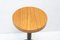 Mesa auxiliar Art Déco redonda de madera de cerezo, años 30, Imagen 7
