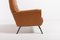 Italian Modern Architectural Lounge Armchair, 1950s, Image 10
