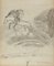 Norbert Meyre, The Horse Rider in the Meadow, Drawing, Mid 20th-Century 1