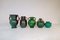 Collection of Green Art Deco Vases, Sweden, 1930s, Set of 5, Image 5