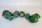 Colección de jarrones Art Déco verdes, años 30. Juego de 5, Imagen 18