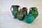 Collection de Vases Art Déco Verts, Suède, 1930s, Set de 5 4