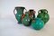 Collection of Green Art Deco Vases, Sweden, 1930s, Set of 5, Image 4