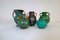 Sammlung grüner Art Deco Vasen, Schweden, 1930er, 5er Set 3