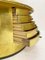 Consolle Demi Lune Mid-Century con foglie dorate e bracciali in malachite, Immagine 9
