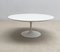 Mid-Century White Metal Tulip Feet Coffee Table by Knoll 9