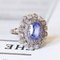 Ring in Platinum and 18k White Gold with Tanzanite and Diamonds, Image 2