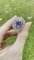 Ring in Platinum and 18k White Gold with Tanzanite and Diamonds 11