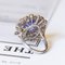 Ring in Platinum and 18k White Gold with Tanzanite and Diamonds 5