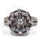 18k White Gold Vintage Diamond Ring 0.35ctw, 1960s 1