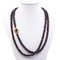 18k Yellow Gold Susta Vintage Garnet Necklace, 1950s 1