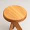 Solid Elmwood S31a Stool by Pierre Chapo, Image 14