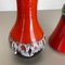 Vase Fat Lava Op Art en Poterie de Jasba Ceramics, Allemagne, Set de 2 9