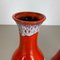 Fat Lava Op Art Pottery Vase from Jasba Ceramics, Germany, Set of 2 7