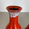 Jarrón Fat Lava Op Art de cerámica de Jasba Ceramics, Alemania. Juego de 2, Imagen 7